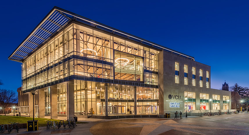 Exterior of the Cabell library